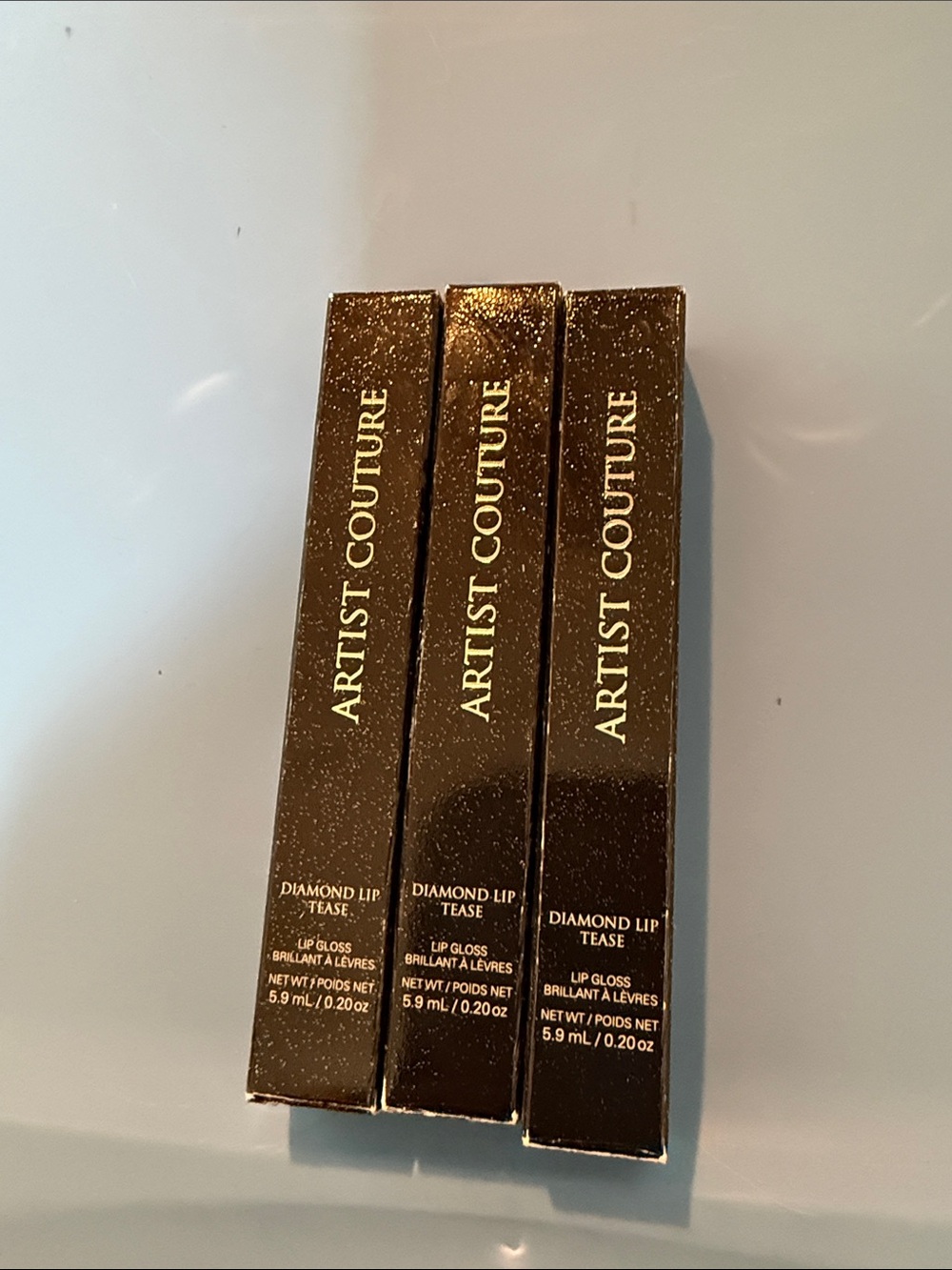 Artist Couture Lip Gloss Trio - Sparkling Gold Packaging